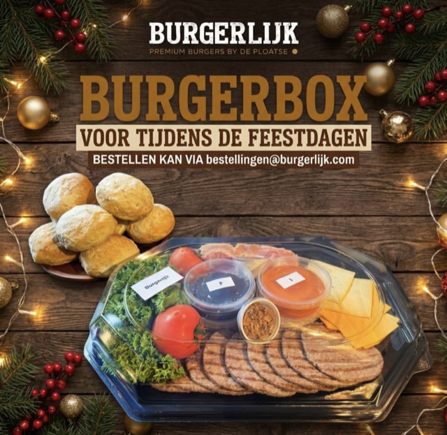 Burgerbox voor tijdens de feestdagen